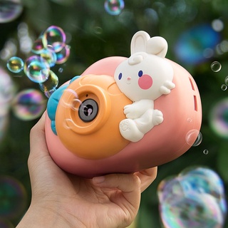 Children's Bubble Machine Toy with Light Music Girl Heart Automatic Bubble Blowing Camera Electric Toy Safe Non-Toxicgoods in stock syDH
