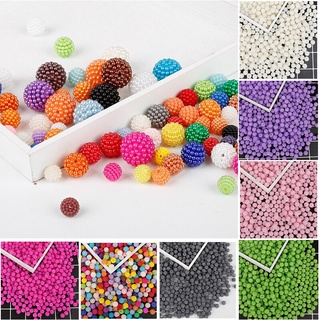sansa.mx 100 unids/lote 10 mm acrílico Bayberry cuentas redondas ABS imitación perlas perlas para hacer joyas DIY pulsera collar