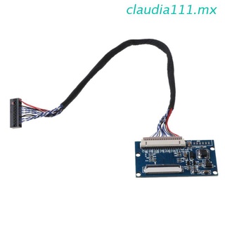 claudia111 1set lvds 1ch 20pin a 40pin ttl señal lcd controlador placa convertidor placa para 7-10.1 pulgadas 1024x768 lcd panel con cable