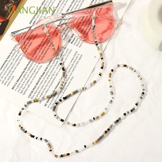 CANGJIAN All-match Face protection Necklace Neck Straps protection Cord Holders Crystal Bead Chain Women Trendy Anti-lost Rice Bead Men Mixed Color Glasses Chain