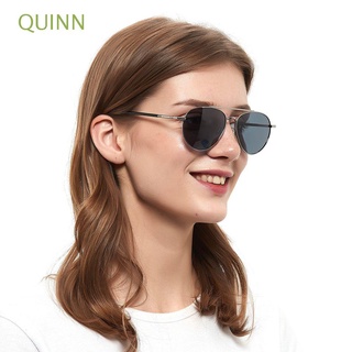 QUINN gafas de sol polarizadas elegantes sombras Anti-UV gafas fiesta fuera del mar Oval UV400 protección Vintage para las mujeres marco delgado