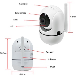 1080P WiFi inalámbrico IP cámara hogar oficina seguridad vigilancia bebé Monitor (8)