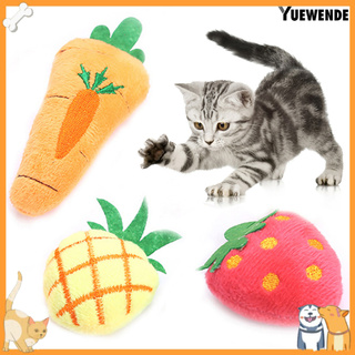 Y.w gatito Catnip juguete decorativo cómodo fruta zanahoria gato masticar juguetes para gatito