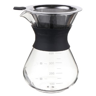 Maravilloso 200/400ML vidrio Chemex estilo cafetera verter sobre cafetera con filtro de acero (1)
