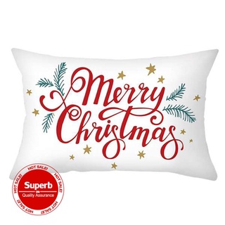 Fundas de almohada de regalo de navidad lindo de dibujos animados Santa Claus decoración del hogar almohada de navidad funda K1H1