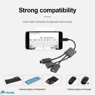 3 en 1 micro USB puerto juego ratón teclado USB flash disco para teléfono Tablet Truing