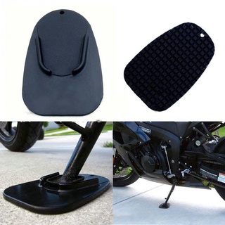 JAVIER soporte negro placa kickstand motocicleta kickstand Pad extensión Universal pie almohadilla antideslizante placa Base accesorios de motocicleta/Multicolor (7)