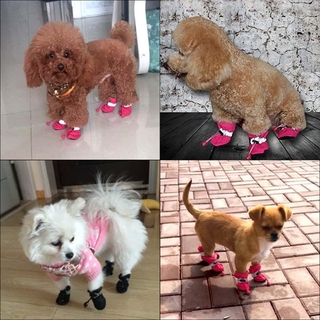 Zapatos de goma antideslizantes para mascotas/perro/cachorros/zapatos de lluvia impermeables/calcetines para