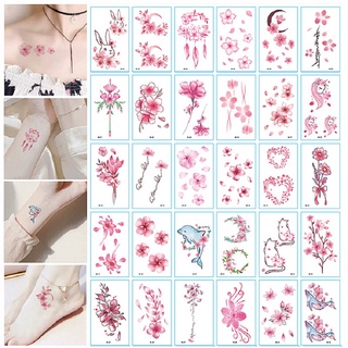30 pegatinas impermeables para tatuajes, diseño de letras inglesas, tatuajes temporales