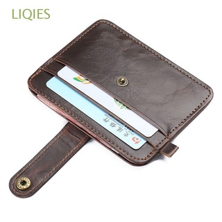 liqies nuevo mini carteras masculina cuero monedero embrague hasp caballo estilo vintage paquete tarjeta pequeño/multicolor (1)