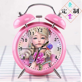 Ye Luoli reloj despertador niños niña de dibujos animados estudiantes de la escuela primaria utilizan mesita de noche c: gzsstxb.my