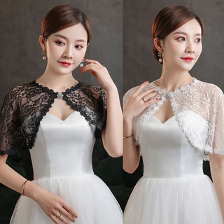 Got negro blanco corto de encaje Xaile Lolita Para mujer Vestido Elegante Vestido de boda ropa de Moda (5)