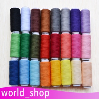 Juego de hilos de coser con 24 colores diferentes, hilo de coser de alta calidad para máquina de coser