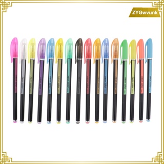bolígrafos de gel con purpurina/marcadores de punta fina de colores para adultos/libros para colorear/dibujar/diario/doodling (4)