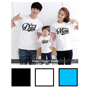 Camisas simples de pareja de la familia, camisas de pareja de la familia, Fam Super