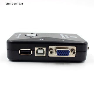 Univerlan 2 Puertos USB VGA KVM Caja De Interruptor Para Ratón Teclado Monitor Compartir Ordenador PC Venta Caliente (3)