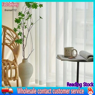 fm_ fácil de instalar pura luz cortina blanca suave transparente cortina resistente al desgaste para dormitorio