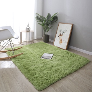 alfombra de área lavable esponjosa rectangular antideslizante artificial suave de felpa shag alfombra para el hogar dormitorio sala de estar (2)