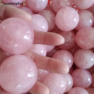 Summytei 1 Pieza De Cristal Curativo Rosa Natural De Cuarzo Bola De Adivinación Esfera 20 Mm MX