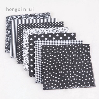 Hongxinrui Hongxinrui 7pcs DIY surtido patrón Floral impreso Patchwork tela de algodón artesanía paquete de costura acolchado