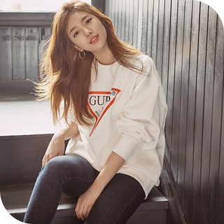 Kpop bae suzy guess distro outlet suéter personalizado estilo blanco