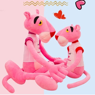 Muñeco de almohada de pantera rosa suave juguete de peluche para durmiendo pequeña almohada acompañante muñeca ragdoll niños y niñas mujeres (6)