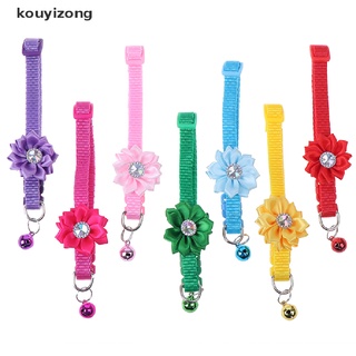 [kouyi3] collares ajustables para perros y gatos con campanas de flores para gatos pequeños, collar mx3