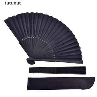 tutuout estilo chino negro vintage ventilador de mano plegable ventilador de baile boda fiesta plegable mx (3)