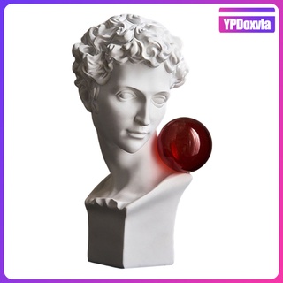 mitología griega david cabeza busto estatua mini europa personajes decoración del hogar resina arte escultura boceto práctica