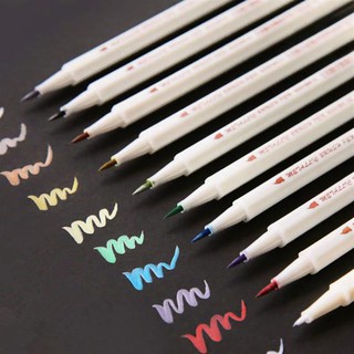 Marcador de Color marcador de Color/pluma de Metal con purpurina/pluma de pintura/pluma de fotos/DIY álbum