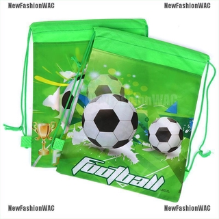 newfashionwac - bolsa de fútbol no tejida con cordón, mochila para niños, viajes, escuela, bolsas de regalo (3)