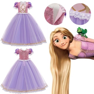 disfraz de fiesta rapunzel up cosplay vestido princesa traje regalo niñas fantasía enredado