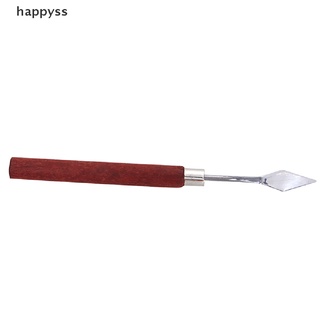 happyss 5pcs cuchillo de pintura mango de madera espátula paleta cuchillo para pintura al óleo cuchillo mx (8)