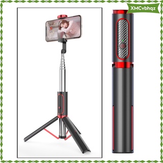 [Ready Stock] Ph Tripod Stand & Selfie Stick Tripod, All in Professional Cell Ph Tripod, Cellph Tripod with Bluetooth Remote and Ph