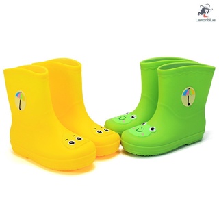 botas de lluvia para niños de dibujos animados animales botas de lluvia antideslizante impermeable cálido forrado zapatos (1)