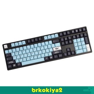 [BRKOKIYA2] DIY PBT 132 Keys Keycaps Cover Cherry Profile for Gaming Mechanical Keyboard