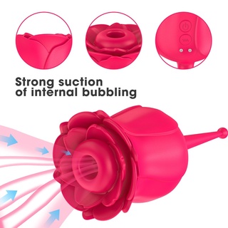 2 en 1 vibradores rosa succión sensación pezón Oral Vagina estimulación vibrador potente juguetes sexuales p