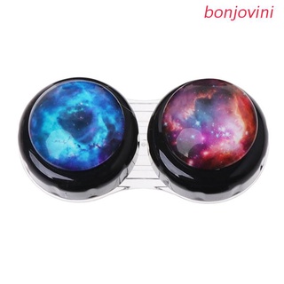 bonjo Contact Lens Box Case Portable Travel Outer Space Plastic Eyes Nursing Container