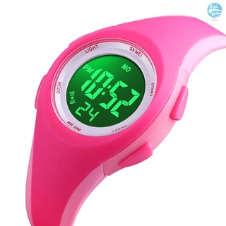 Nuevo SKMEI 1459 luminoso 5ATM impermeable Digital reloj deportivo infantil alarma calendario semana fecha hora reloj de pulsera para adolescentes con correa de PU (6)