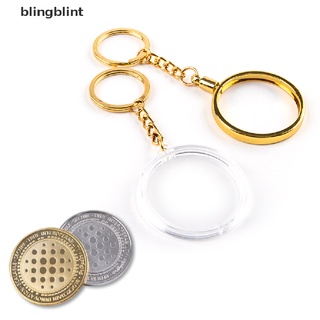[blingblint] moneda virtual bitcoin colección moneda conmemorativa de almacenamiento de monedas llavero