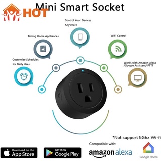 HotSale WiFi smart Socket Mobile Control Remoto tuya/Vida Inteligente APP Sincronización Enchufe De Voz Ee.uu . minis1oso9