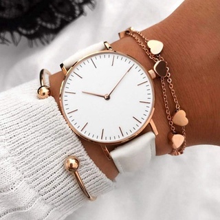Lujo moda Reloj de las mujeres de cuero Reloj señoras Simple pulsera de cuarzo Reloj de las mujeres Reloj Zegarek Damski Reloj