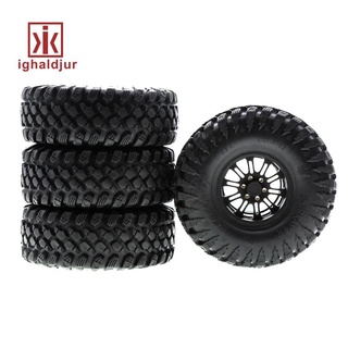 Neumáticos de rueda Beadlock de 4 piezas para 1/10 RC Rock Crawler Axial Traxxas TRX4 SCX10 RR10 AX10 Wraith 90048 90018 KM2
