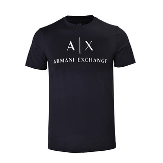 Armani Exchange-Camiseta De Manga Corta Para Hombre , Cuello Redondo