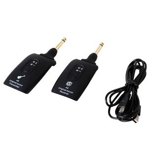 2.4GHz Wireless Guitar System Transmitter Plastic / / A9 Receiver Built-in Rechargeable Musical Instrument Accessories Blue/Black 1pc