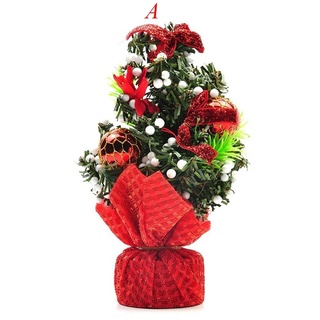 Mini árbol de navidad decoraciones de fiesta copo de nieve árbol de navidad adornos de navidad (5)