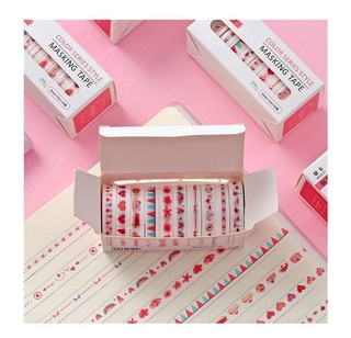10pcs/Set Paper Tape 8mm DIY Decorative Stickers Washi Masking Tape (6)