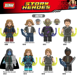 Ronan Captain Marvel Minifigures Skrull bloques de construcción juguetes para niños X0226 Compatible con Lego
