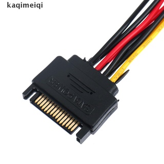 [qkem] sata power 15pin y splitter cable adaptador macho a hembra para disco duro hdd fg