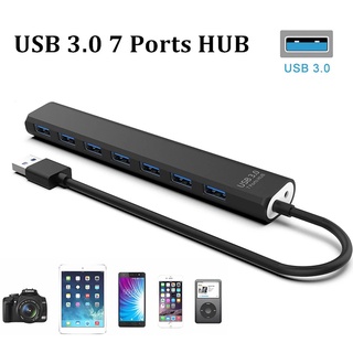 7-Port USB 3.0 Hub High Speed Multi USB Port Expander Slim Data USB Hub Computer Accessories for Laptop PC